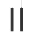 Decorative Suspended Lamp in White or Black Aluminium, 2 Pieces - Rebolla
