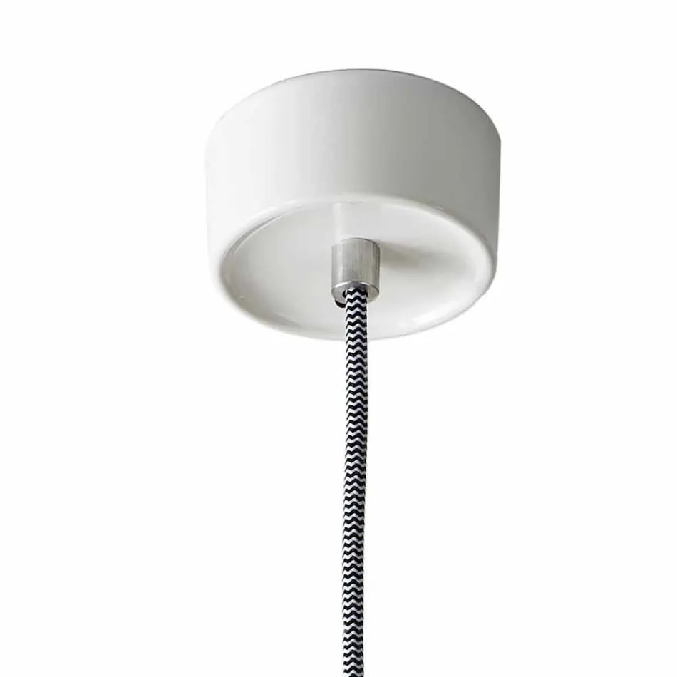 Suspended lamp of modern design in ceramic made in Italy Asia Viadurini