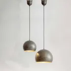 Suspended Lamp in Steel Diameter 300 or 400 mm - Materia Aldo Bernardi Viadurini