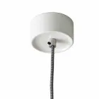 Suspended lamp in ceramic and modern aluminium made in Italy Asia Viadurini