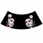 Suspended Lamp in Anthracite Linen with Internal Design Print 2 Sizes - Bramosia Viadurini