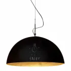 Suspended lamp in resin In-es.artdesign Mezza Luna Modern blackboard Viadurini