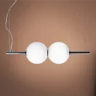 Hanging Lamp in Hand-Blown Cased Venetian Glass - Jupiter Viadurini