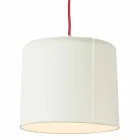 In-es.artdesign Candle 2 modern hanging lamp in colored laprene Viadurini