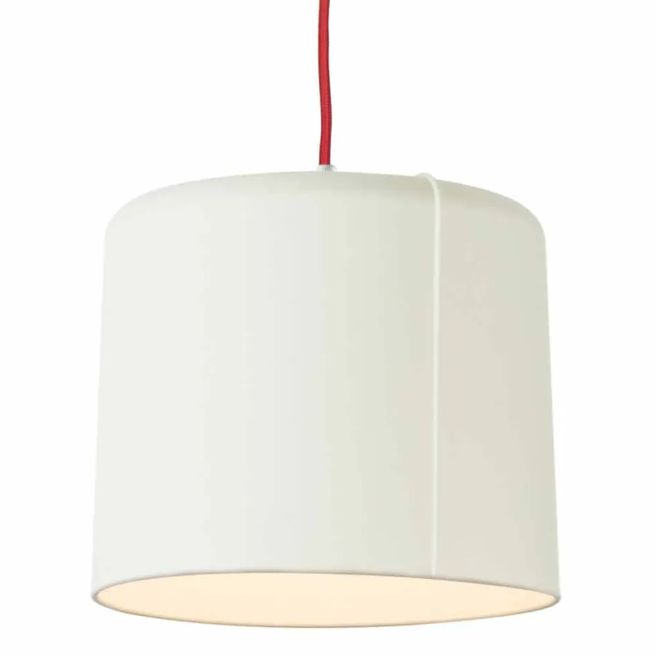 In-es.artdesign Candle 2 modern hanging lamp in colored laprene Viadurini