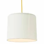 In-es.artdesign Candle 2 modern hanging lamp in colored laprene Viadurini