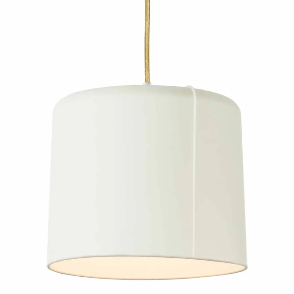 In-es.artdesign Candle 2 modern hanging lamp in colored laprene Viadurini