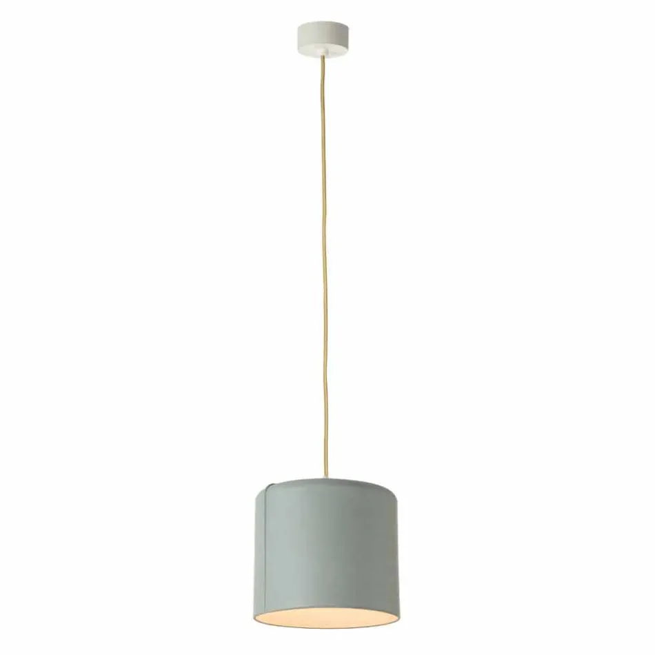 In-es.artdesign Candle 2 modern hanging lamp in colored laprene Viadurini