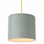In-es.artdesign Candle 2 modern hanging lamp in colored laprene Viadurini