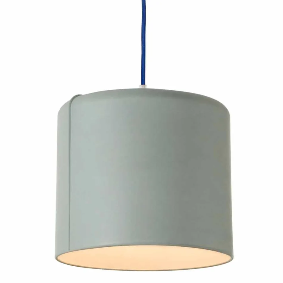 In-es.artdesign Candle 2 modern hanging lamp in colored laprene Viadurini
