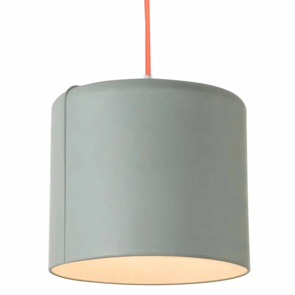 In-es.artdesign Candle 2 modern hanging lamp in colored laprene Viadurini