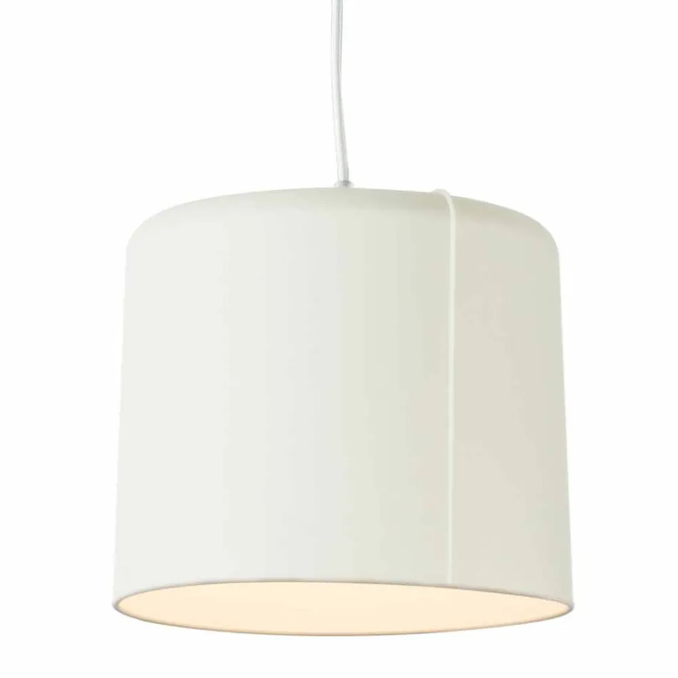 In-es.artdesign Candle 2 modern hanging lamp in colored laprene Viadurini