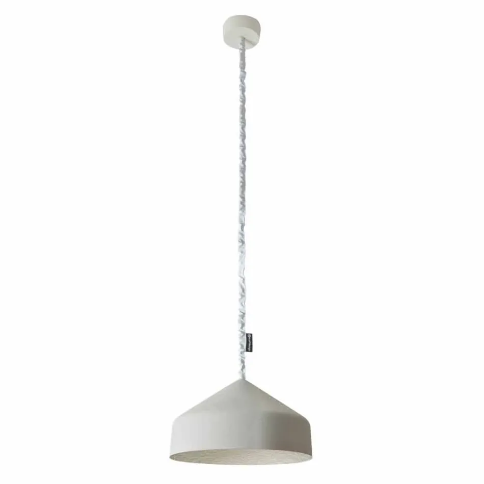Modern suspended lamp In-es.artdesign Cyrcus Painted concrete Viadurini