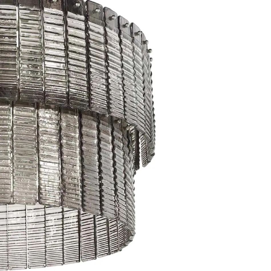 Modern Suspended Lamp in Luxury Handcrafted Glass Made in Italy - Valadier Viadurini