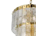 Modern Suspended Lamp in Luxury Handcrafted Glass Made in Italy - Valadier Viadurini