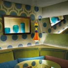 Multicolor hanging lamp Slide Otello Hanging aluminium made in Italy Viadurini