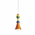 Multicolor hanging lamp Slide Otello Hanging aluminium made in Italy Viadurini