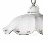 Ups and Down Hanging Lamp in Hand-Decorated Wavy Ceramic - Belluno Viadurini