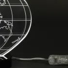 Planisphere Led Table Lamp in Laser Engraved Acrylic Crystal - Rihanna Viadurini