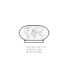 Planisphere Led Table Lamp in Laser Engraved Acrylic Crystal - Rihanna Viadurini