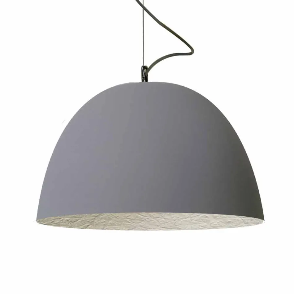 Painted suspension lamp In-es.artdesign H2o Modern cement Viadurini