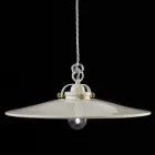 Vintage lamp in polished ceramic suspension and golden screws Betty Viadurini