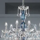 18 Lights Chandelier in Venetian Glass and Metal Classic - Florentine Style Viadurini