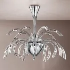 Chandelier 21 Lights in Handcrafted Venice Glass and Metal - Jason Viadurini