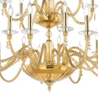 Classic 24 Lights Chandelier in Blown Glass and Hand Details - Phaedra Viadurini