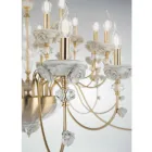 Classic 30 Lights Chandelier in Porcelain and Luxury Blown Glass - Eteria Viadurini