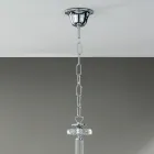 Chandelier 8 Lights Classic Italian Glass Handcrafted Teal - Similo Viadurini