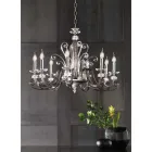 8 Lights Chandelier in Blown Glass and Classic Luxury Crystal - Cassea Viadurini