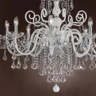 8 Lights Chandelier in Venetian Glass Made in Italy Classic - Florentine Viadurini
