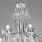 12 Light Handmade Venetian Glass Chandelier, Made in Italy - Regina Viadurini