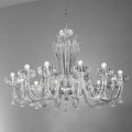 12 Light Handmade Venetian Glass Chandelier, Made in Italy - Regina