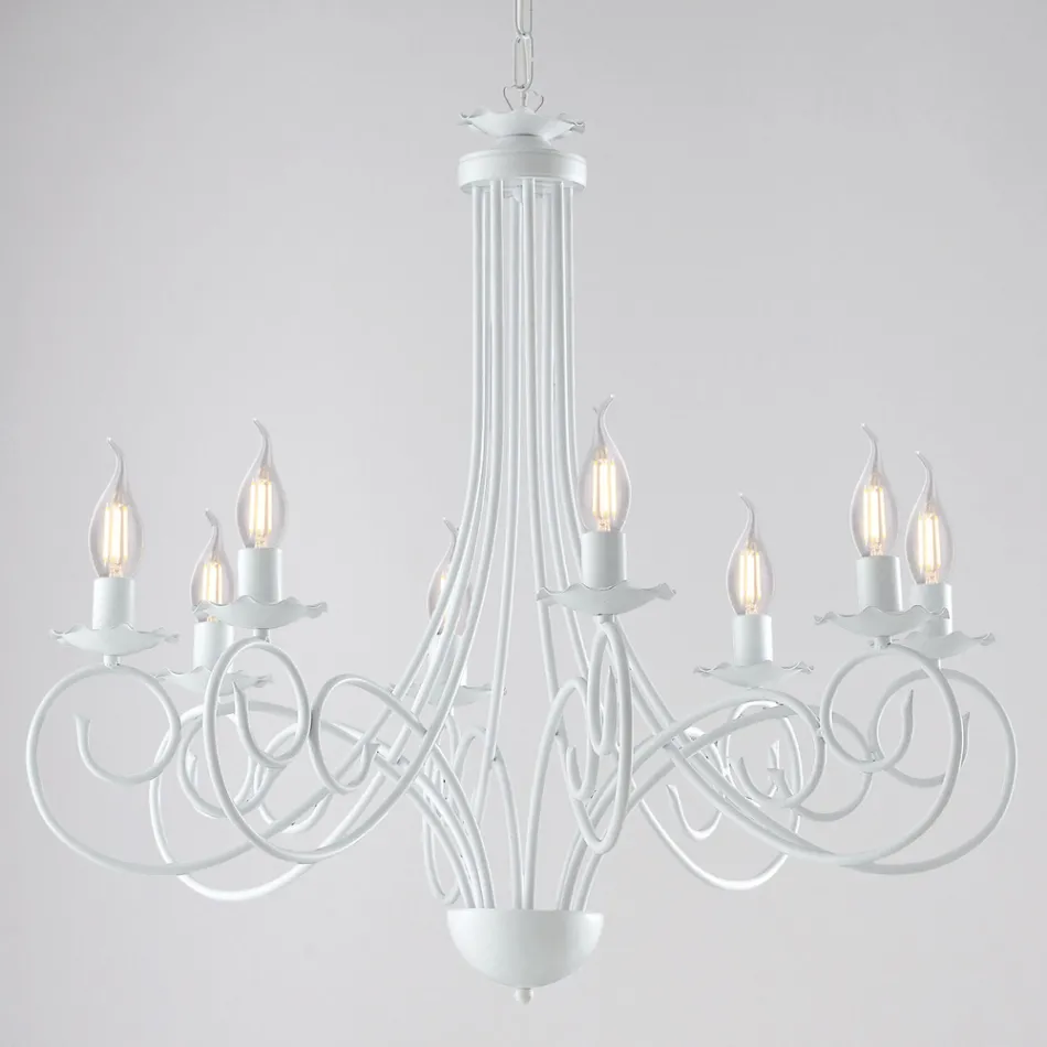 Five-light chandelier in metal and glass for a balanced and diffused light – Laguna Viadurini