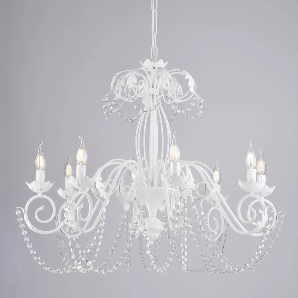 Shabby Chic 5-Light Chandelier for a Romantic Atmosphere – Perla Viadurini