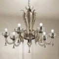 6 Light Venetian Glass Chandelier, Handmade in Italy - Regina