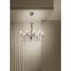 Artisan 8-Light Chandelier in Smoked Venetian Glass Made in Italy - Vittoria Viadurini