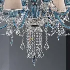 8 Lights Chandelier in Venetian Glass Handmade, Made in Italy - Milagros Viadurini