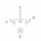 9 Light Handmade Venice Glass Chandelier Made in Italy - Bernadette Viadurini