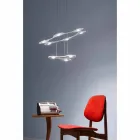 9 Lights Chandelier in Fine Painted Aluminium Made in Italy - Flash Viadurini