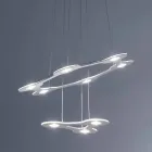 9 Lights Chandelier in Fine Painted Aluminium Made in Italy - Flash Viadurini