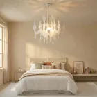 Satin White Plexiglass Pendant Light Made in Italy - Luca Viadurini