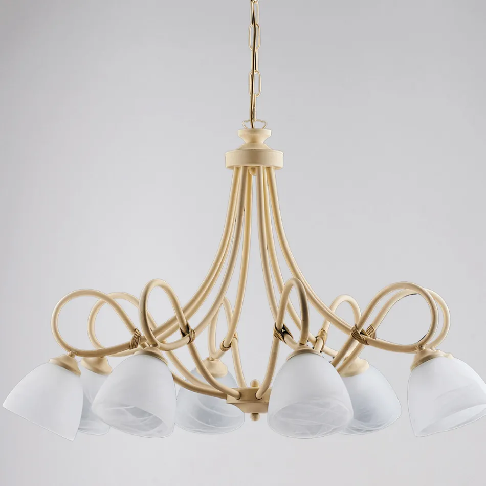 Cosmo Black Metal and Glass Indoor Pendant Light Viadurini