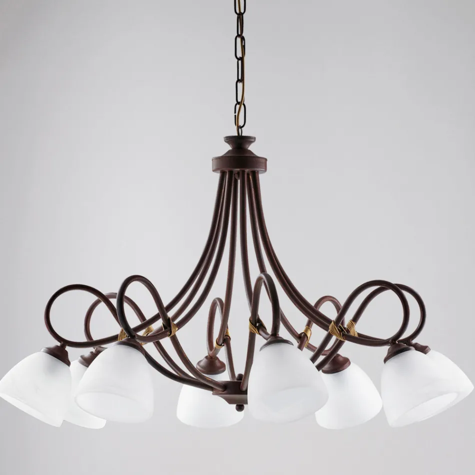 Cosmo Black Metal and Glass Indoor Pendant Light Viadurini