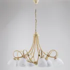 Cosmo Black Metal and Glass Indoor Pendant Light Viadurini