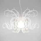Suspension Chandelier in Recyclable White or Black Plexiglass - Sancho Viadurini