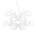 Suspension Chandelier in Recyclable White or Black Plexiglass - Sancho Viadurini