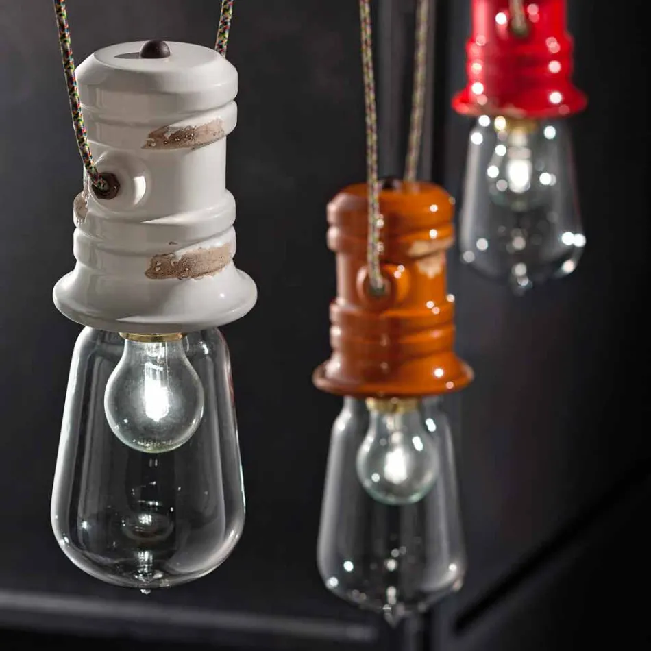 Chandelier with three spotlights craft suspension Jayda Ferroluce Viadurini